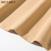 将图片加载到图库查看器,WOTWOY Summer Knitted Basic Solid T-shirt Women Casual Cotton Short Sleeve Tee-Shirts Female Tops Women 2020 New Fashion S-XL