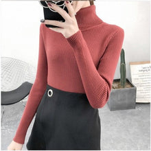 将图片加载到图库查看器，Women Sweaters 2020 Autumn Winter Tops Korean Slim Women Pullover Knitted Sweater Jumper Soft Warm Pull Femme
