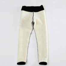 将图片加载到图库查看器，Winter Velvet Leggings Women&#39;s Warm Pants Cold-Resistant Solid Color Leggings Stretchy Comfortable Keep Warm And Fleece Legging
