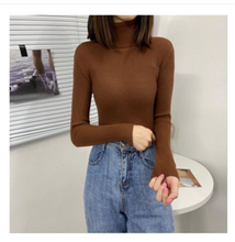 将图片加载到图库查看器，Women Sweaters 2020 Autumn Winter Tops Korean Slim Women Pullover Knitted Sweater Jumper Soft Warm Pull Femme
