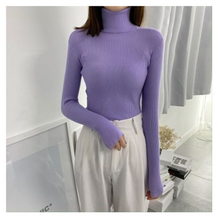 将图片加载到图库查看器，Women Sweaters 2020 Autumn Winter Tops Korean Slim Women Pullover Knitted Sweater Jumper Soft Warm Pull Femme

