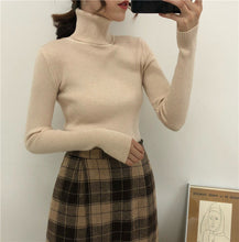 将图片加载到图库查看器，Women Sweaters 2020 Autumn Winter Tops Korean Slim Women Pullover Knitted Sweater Jumper Soft Warm Pull Femme
