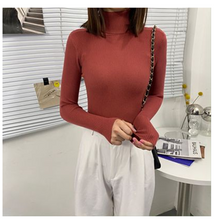 将图片加载到图库查看器，Women Sweaters 2020 Autumn Winter Tops Korean Slim Women Pullover Knitted Sweater Jumper Soft Warm Pull Femme
