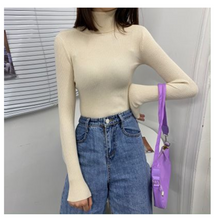 将图片加载到图库查看器，Women Sweaters 2020 Autumn Winter Tops Korean Slim Women Pullover Knitted Sweater Jumper Soft Warm Pull Femme
