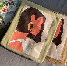 将图片加载到图库查看器，Toppies 2020 summer character t-shirts fashion girls tops short sleeve printing t-shirts Korean women clothes 95% cotton
